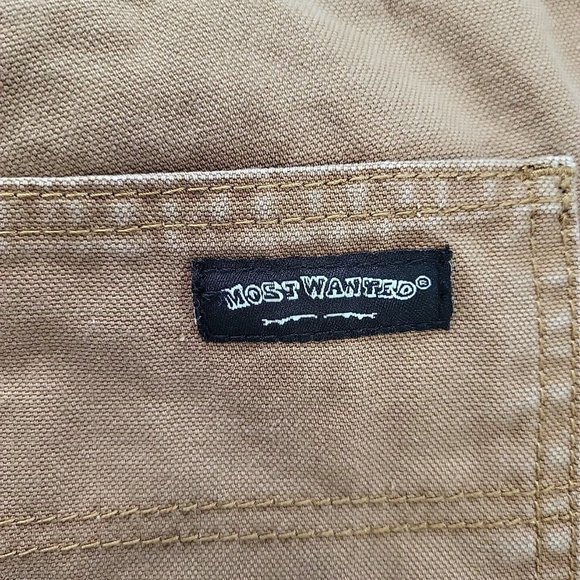 Most Wanted Work Pants Mens 40 X 32 Rugged Carpenter Trousers Brown - Picture 13 of 16